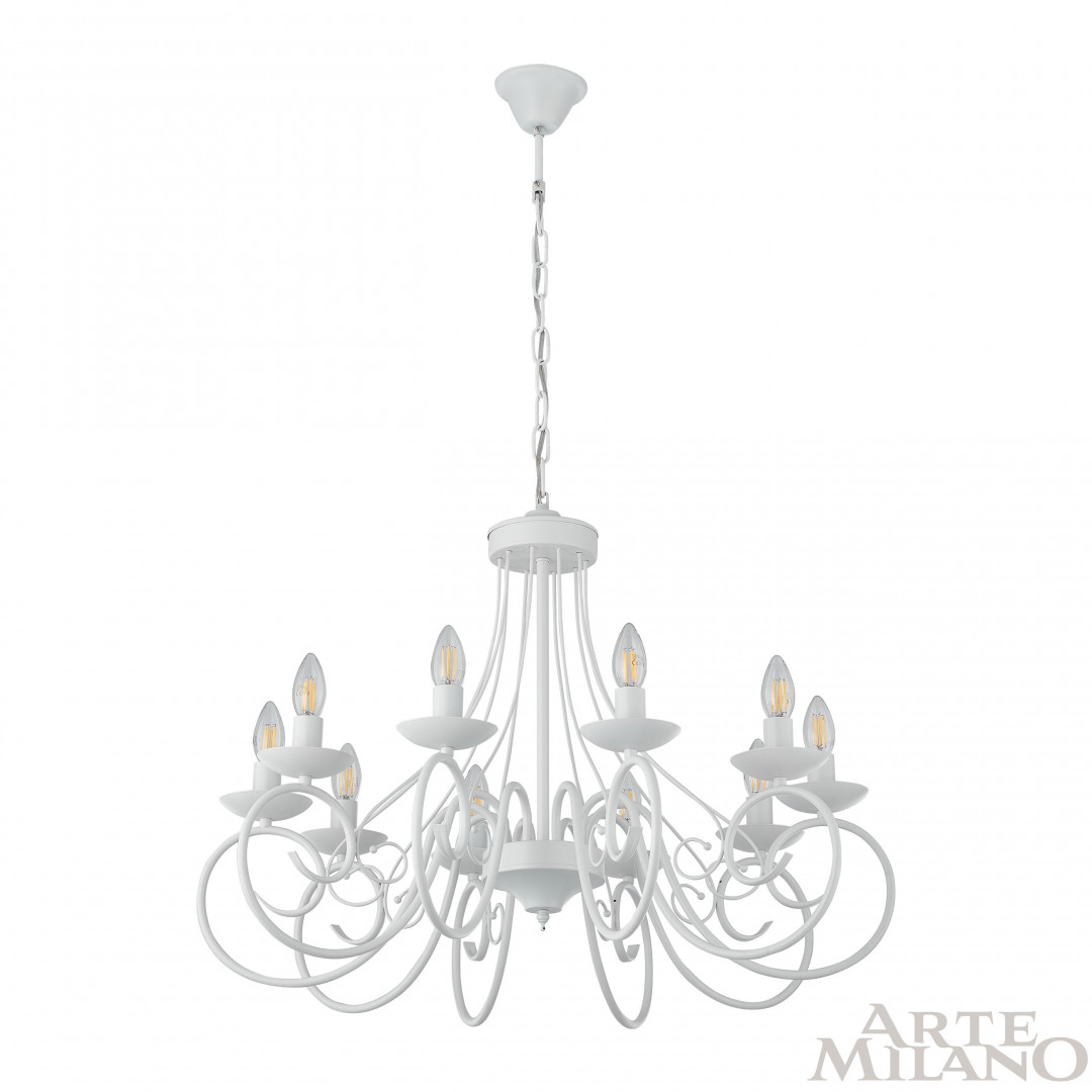 подвесная люстра arte milano 349159/10 wt