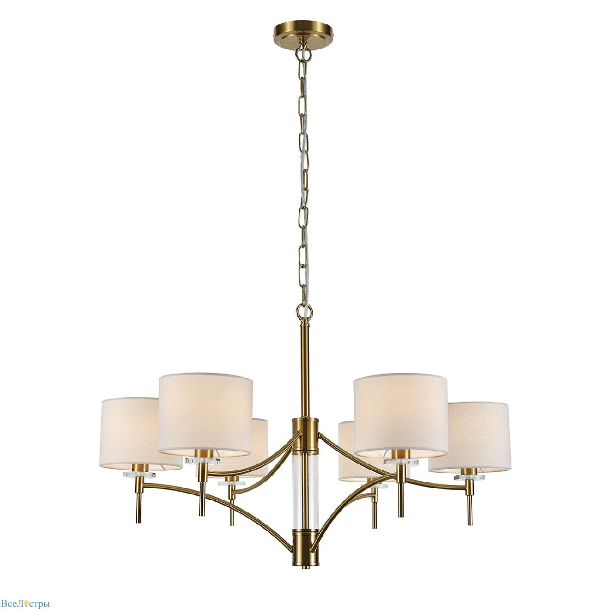 подвесная люстра indigo boheme 13031/6p brass v000525