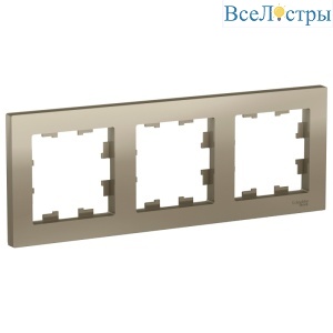 Рамка 3-постовая Schneider Electric Atlas Design ATN000503
