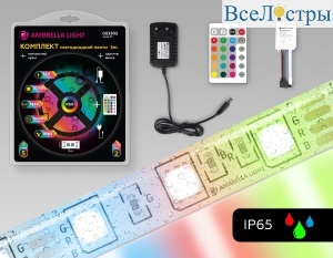 Светодиодная лента Ambrella Light LED Strip 12В 5050 14,4Вт/м RGB 5м IP65 GS2502