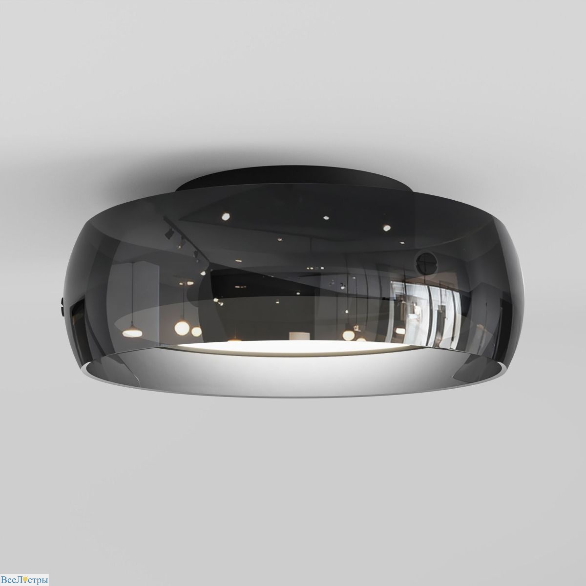 потолочный светильник eurosvet noir 201051 led черный a071532