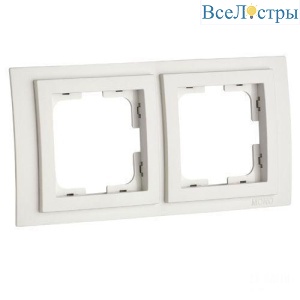 Рамка 2-постовая Mono Electric Larissa слоновая кость 103-010100-161