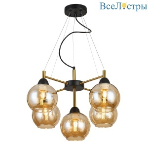 Подвесная люстра IMEX MD.9056-5-P-BK+COP
