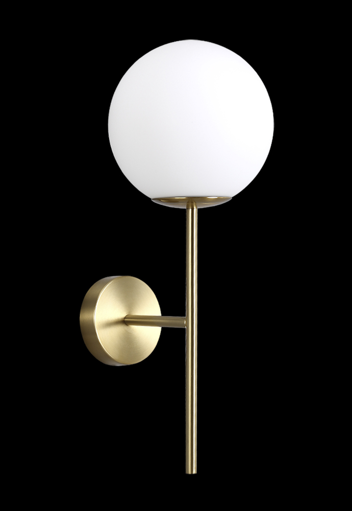 бра crystal lux feliz ap1 bronze/white