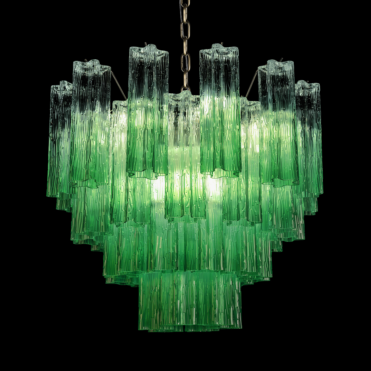 подвесная люстра loft it murano 10580/600 clear green