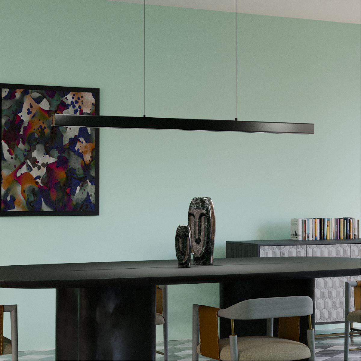 линейный подвесной светильник lightera baffin le112l-150b wifi