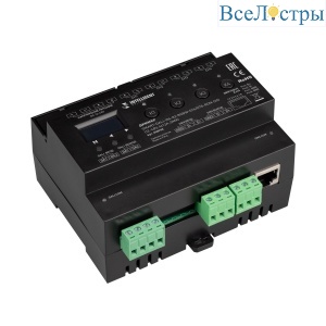 Диммер Arlight SMART-DALI-104-82-RGBW-DT6/DT8-RDM-DIN (12-48V, 4x12A, DMX) (IARL, IP20 Пластик) 058998