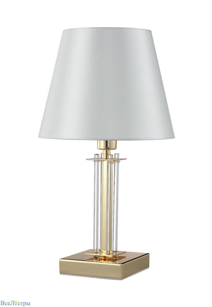 настольная лампа crystal lux nicolas nicolas lg1 gold/white