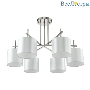 Потолочная люстра Crystal Lux Sergio PL6 Nickel