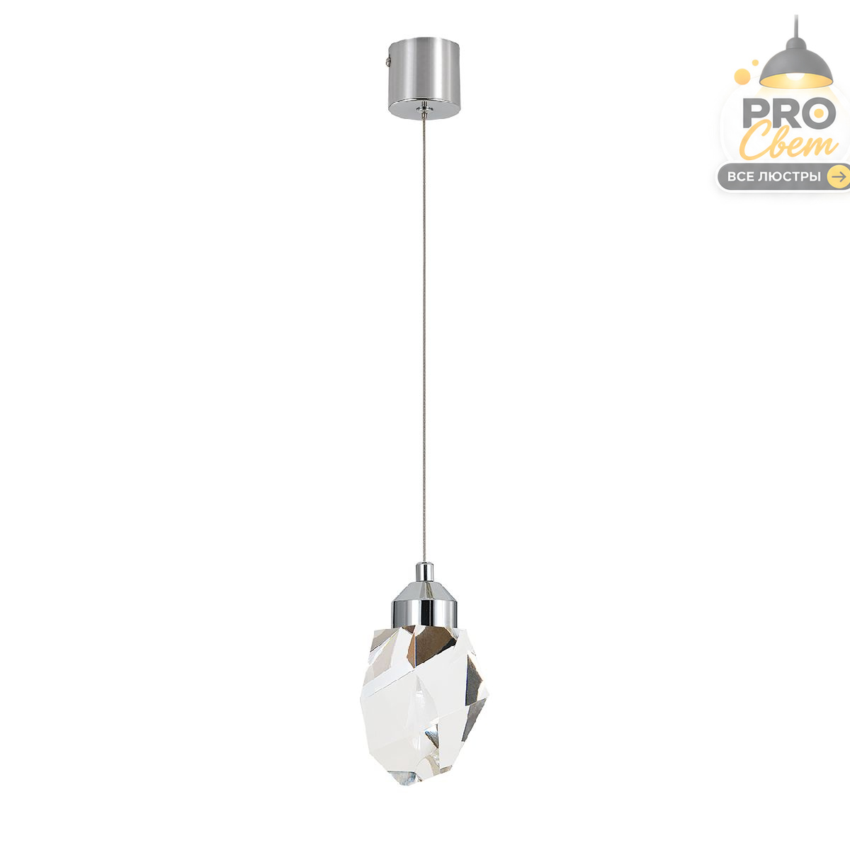 подвесной светильник indigo cristallo 12053/1p chrome v000133l