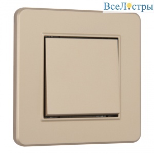 Выключатель одноклавишный Arte Milano SET16-1-30-1 shampan
