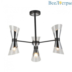 Люстра на штанге IMEX MD.51913-6-S-BK+CH
