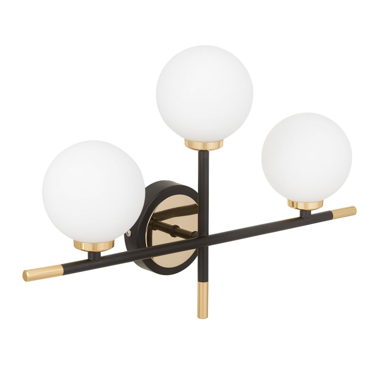 бра lumina deco marsiada ldw 6033n-3 bk+f.gd