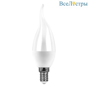 Лампа светодиодная Feron E14 7W 6400K матовая LB-97 38135