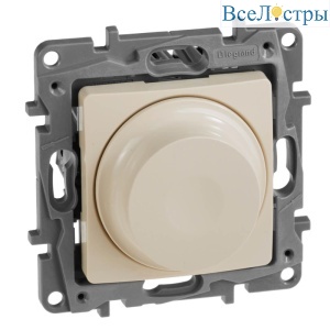 Диммер поворотный Legrand Etika без нейтрали 300W слоновая кость 672319