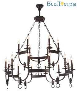 Подвесная люстра Crystal Lux Suerte Brown SP12+6