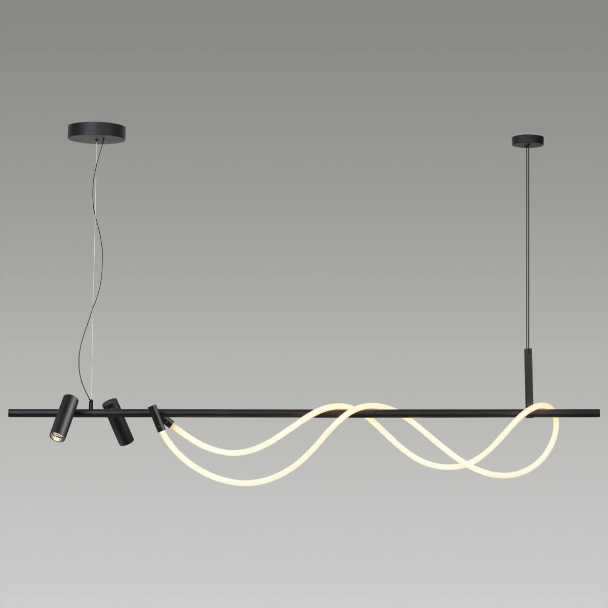 подвесной светодиодный светильник odeon light corda hightech 4391/40l