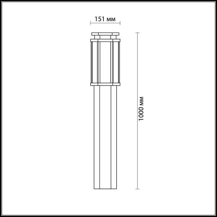 уличный светильник odeon light nature gino 4048/1f