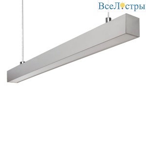Линейный подвесной светильник Uniel ULO-K10D 30W/5000K/L60/H IP40 SILVER UL-00013170