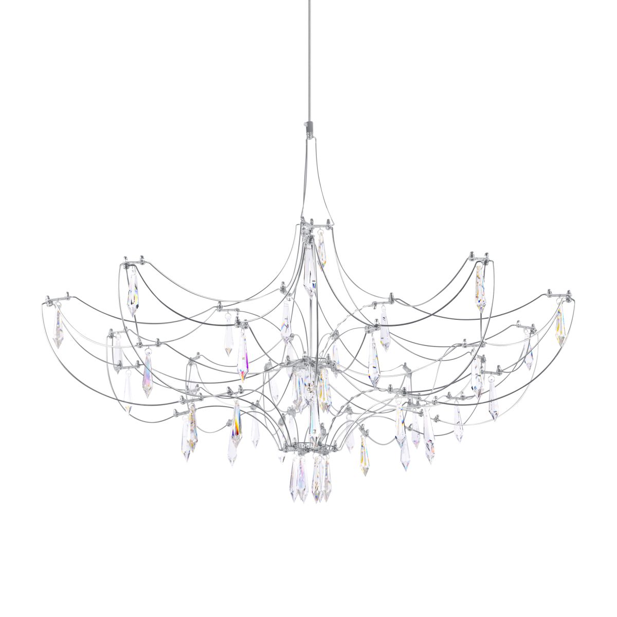 подвесная люстра loft it mira 10589/900 silver asfour