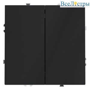 Выключатель с самовозвратом двухклавишный Voltum S70 VLS020607