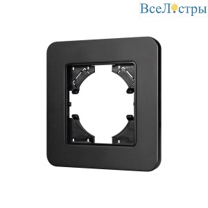 Рамка алюминиевая на 1 пост Arlight FRM-AKIRY-SFAL-1-BK 049685