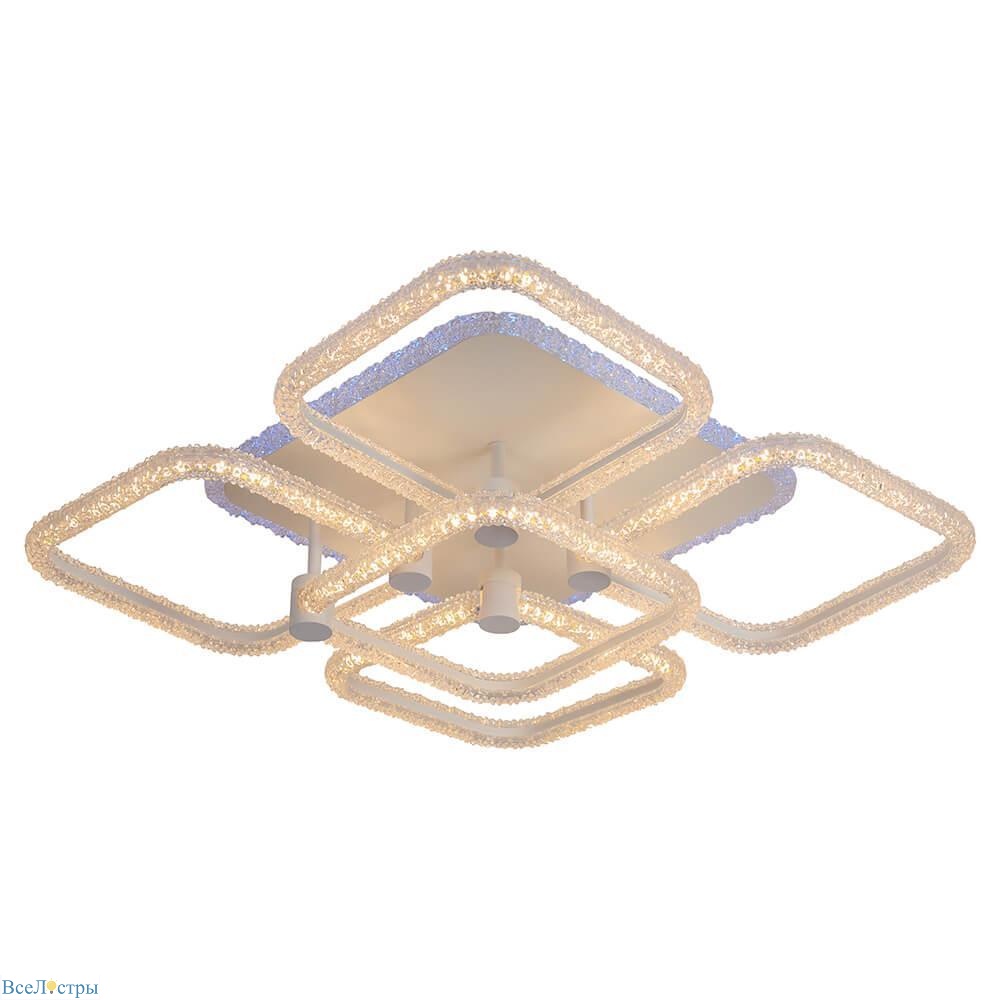 потолочная светодиодная люстра profit light 8049/4+1 wht