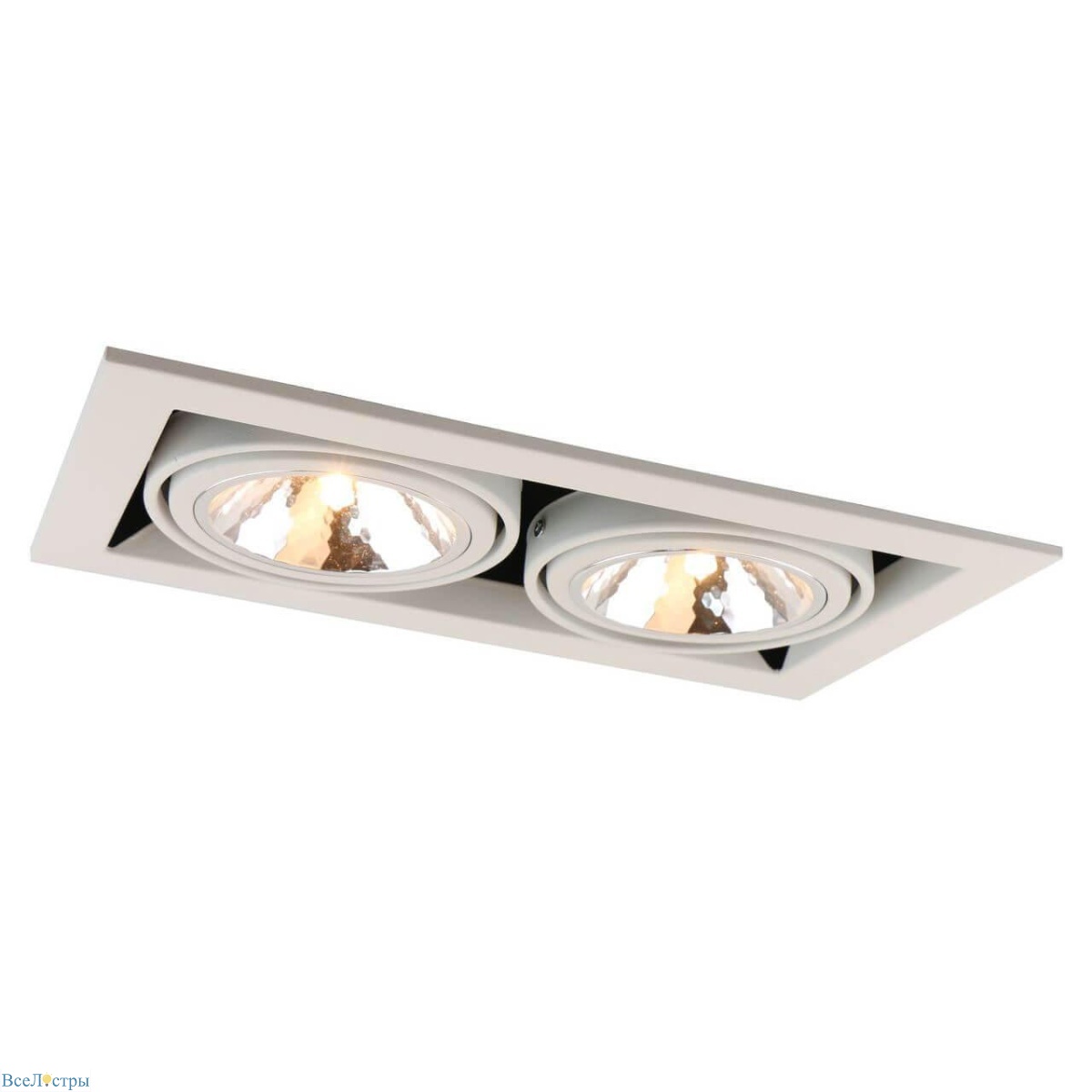 встраиваемый светильник arte lamp cardani a5949pl-2wh