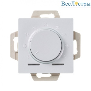 Термостат электрон. теплого пола с датчиком 10A Systeme Electric AtlasDesign Жемчуг ATN000435