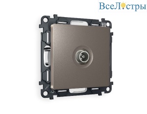 Комплект механизма TV розетки проходной 5-1000 MHz 4dB Ambrella Volt Alfa MA643030