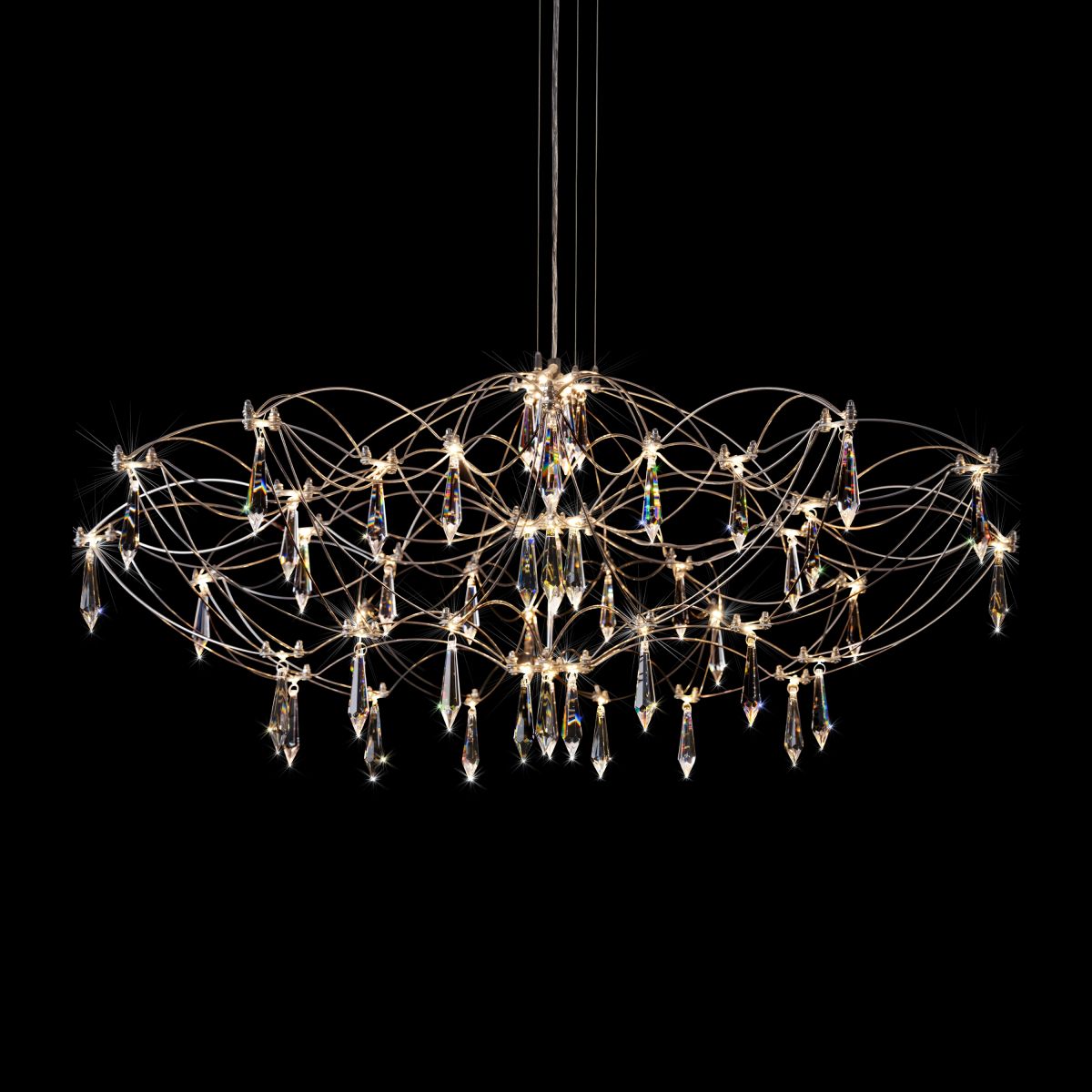 подвесная люстра loft it mira 10586/900 silver asfour