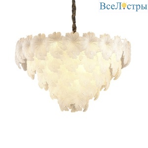 Подвесная люстра Delight Collection Crystal leaf 6302P/D800 gold/white