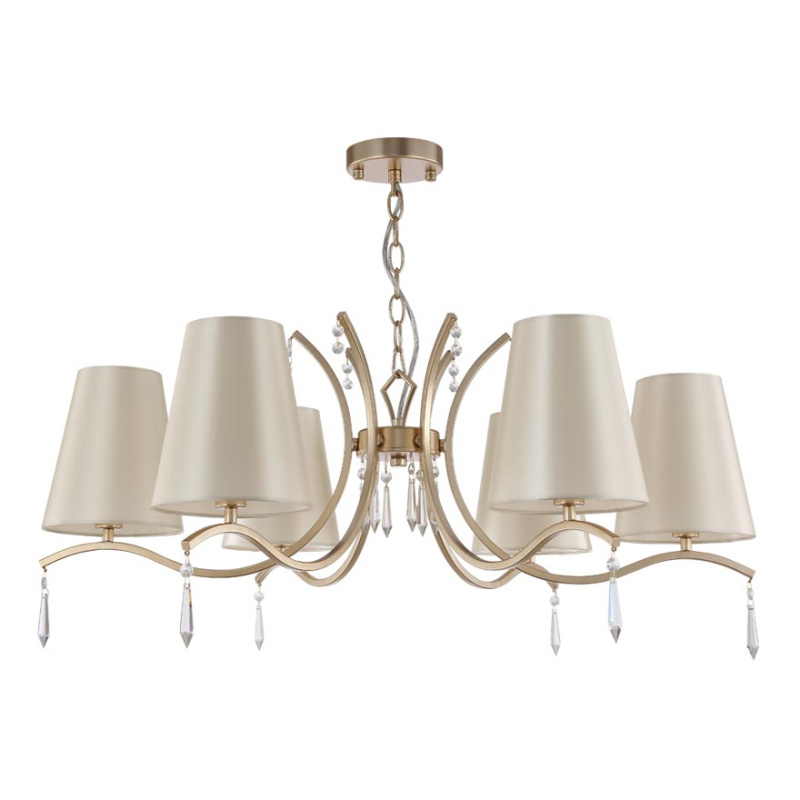 подвесная люстра crystal lux renata sp6 gold