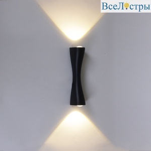 Уличный настенный Reluce 86876-9.2-001JH LED2*3W BK RLOS