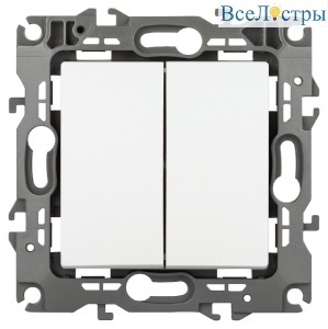Переключатель перекрестный двухклавишный Эра 12-1112-01М Б0065676