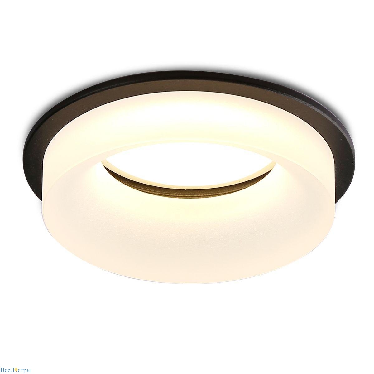 встраиваемый светильник ambrella light techno spot acrylic frost tn1303