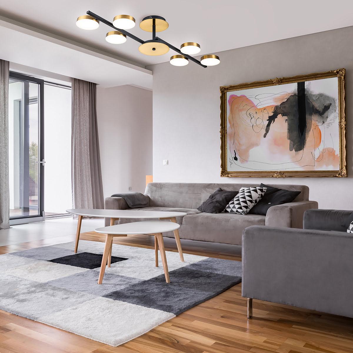 потолочная светодиодная люстра escada alcor 10266/6led