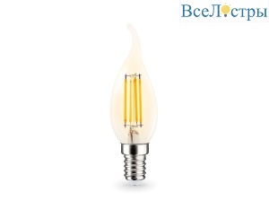 Филаментная светодиодная лампа Ambrella Light Bulbing E14 11W 2700K свеча на ветру 351123