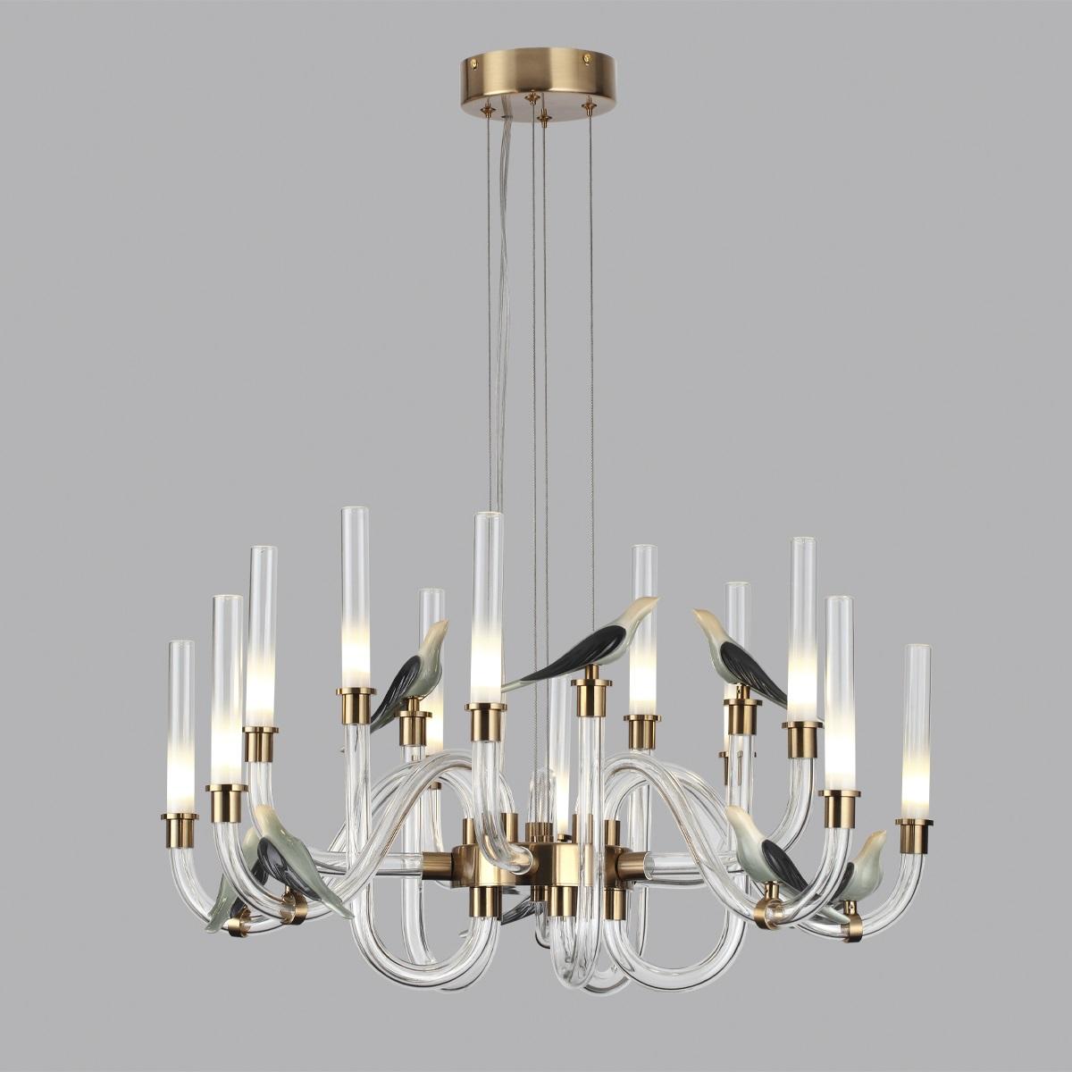 подвесная светодиодная люстра odeon light l-vision lark 5431/30l