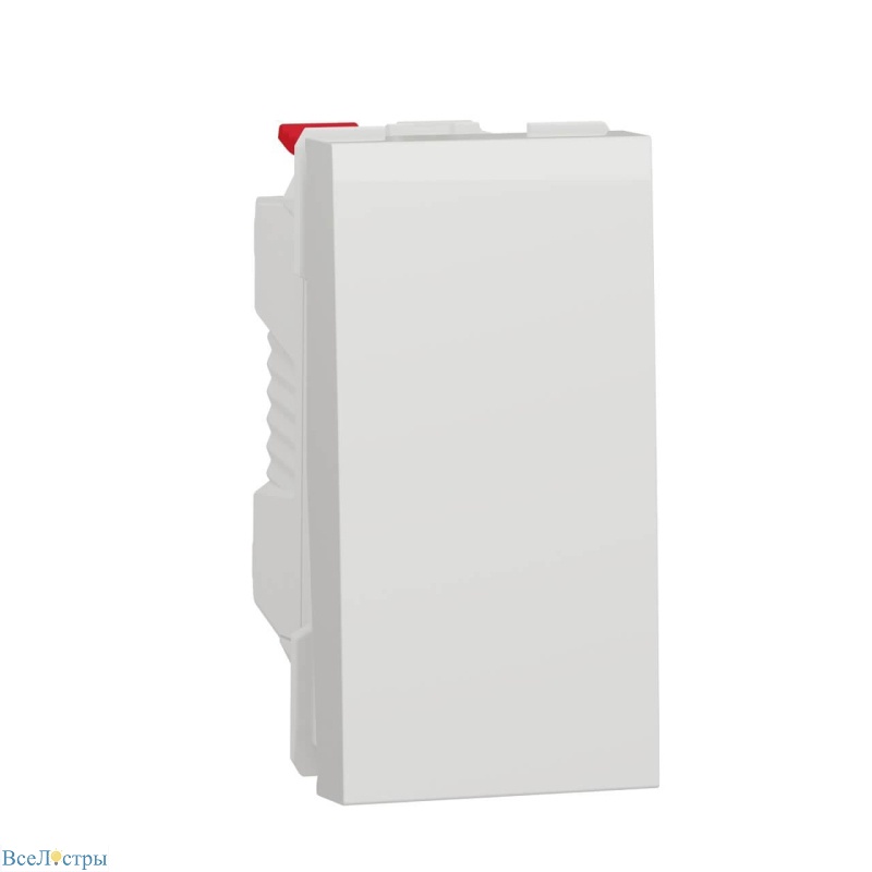 выключатель одноклавишный schneider electric unica new modular nu310118