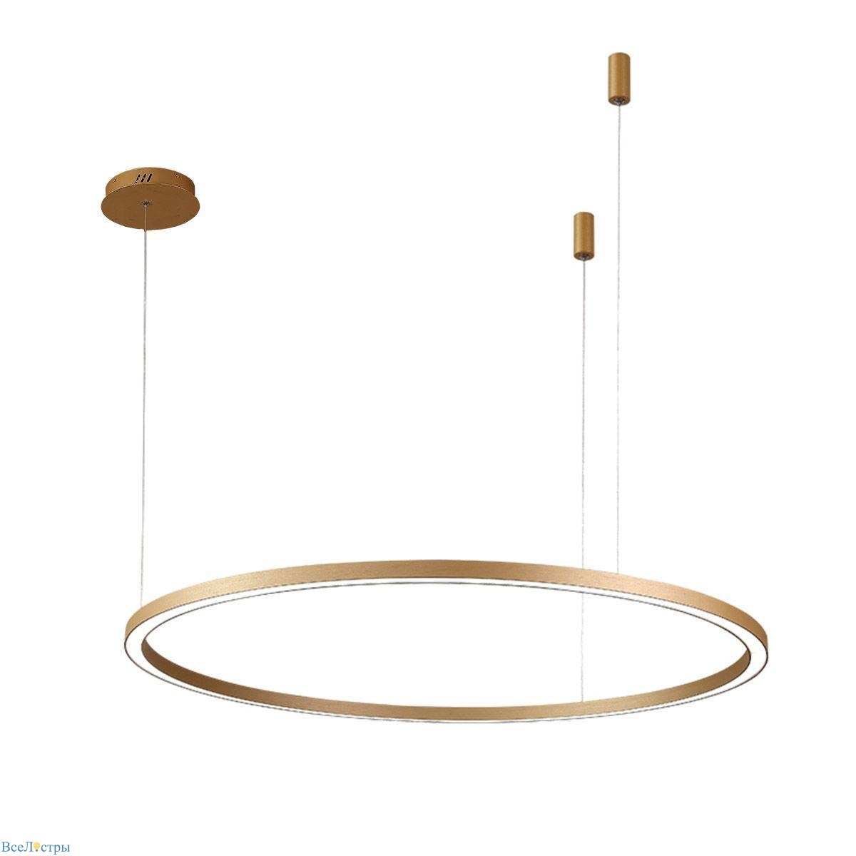 подвесной светодиодный светильник crystal lux fortuna sp88w led gold