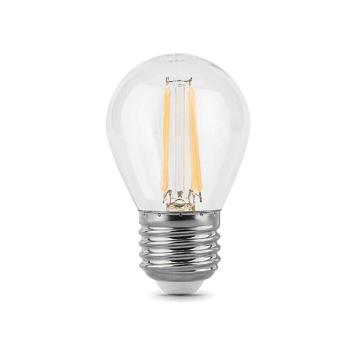лампа светодиодная филаментная gauss e27 5w 4100k прозрачная 105802205