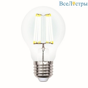 Лампа светодиодная филаментная (UL-00002872) Uniel E27 7W 3000K LED-A60-7W/WW/E27/CL/DIM GLA01TR