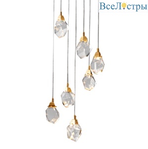 Подвесной светильник Delight Collection Crystal rock MD-020B-7 gold
