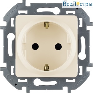Розетка с/з со шторками Legrand Inspiria 673731