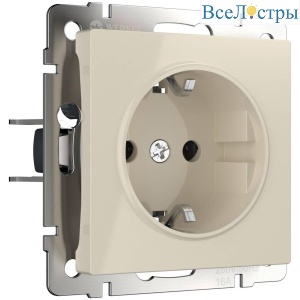 Розетка с заземлением Werkel слоновая кость W1171003 4690389155741