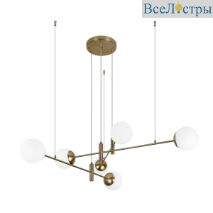 Подвесная люстра Eurosvet Planet 70146/6 латунь Smart a062028
