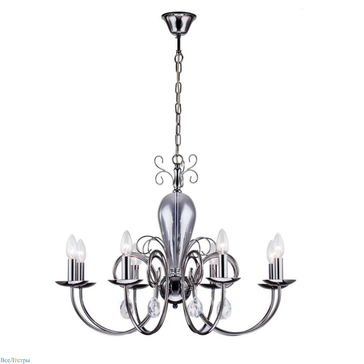 подвесная люстра arti lampadari lazzaro e 1.1.8 nb