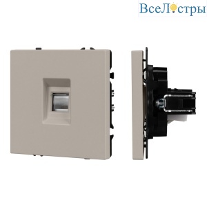 Механизм компьютерной розетки Arlight SCT-NOBE-MPC1-SFPL-CA (RJ-45, CAT6) 059438