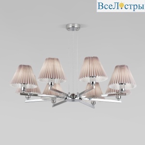 Подвесная люстра Eurosvet Peony 60136/8 хром/серый